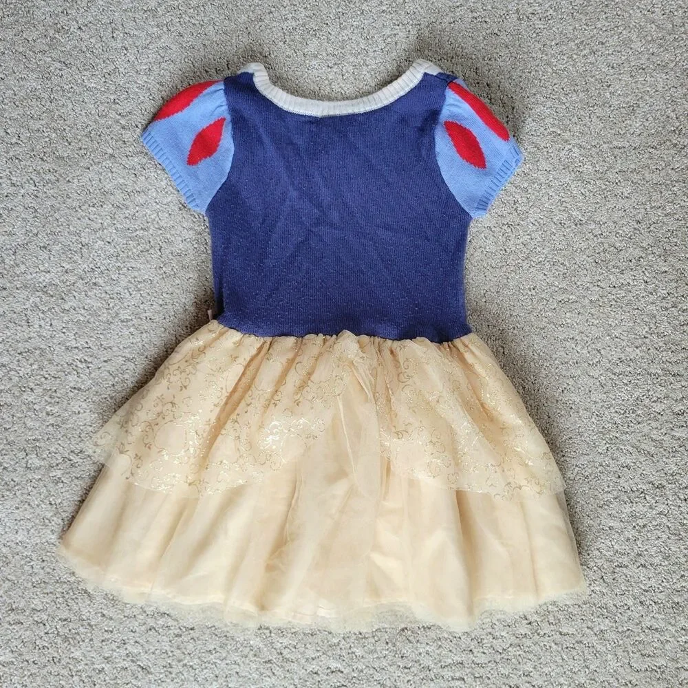 Disney Princess 4T Snow White Wish Asha Cosplay Dress Halloween Costume Lot Read